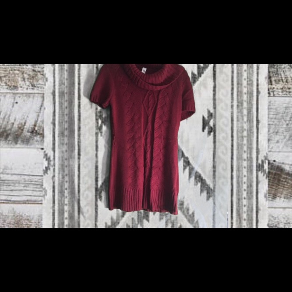 Burgundy Sweater Dress